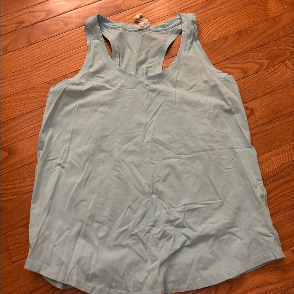Lululemon Athletica Green Cut Out Sleeveless Tank Top
